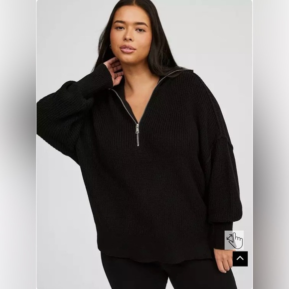 torrid Sweaters - TORRID Quarter Zip Pullover Sweater